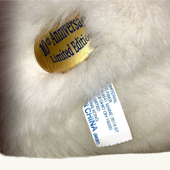 Holiday Christmas Teddy Bear Plush 10th Anniversary Limited Edition Kmart 1996 - Picture 12 of 16